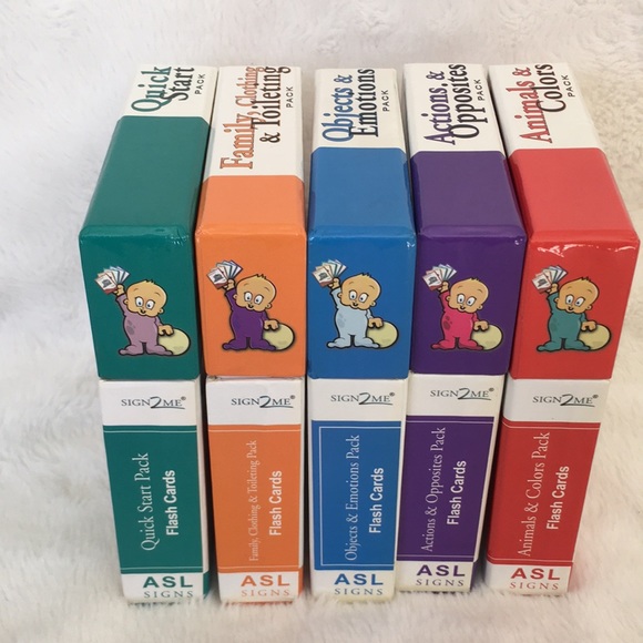 American Sign Language Flash Cards by SIGN2ME (Set of 5 items) - Picture 4 of 11